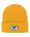 OUTERSTUFF BIG BOYS AND GIRLS GOLD GREEN BAY PACKERS TIE-DYE CUFFED KNIT HAT