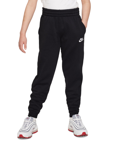 Nike Big Kids Club Fleece Jogger Pants In Black