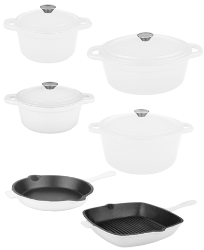 Berghoff Neo 10 Piece Cast Iron Cookware Set In White