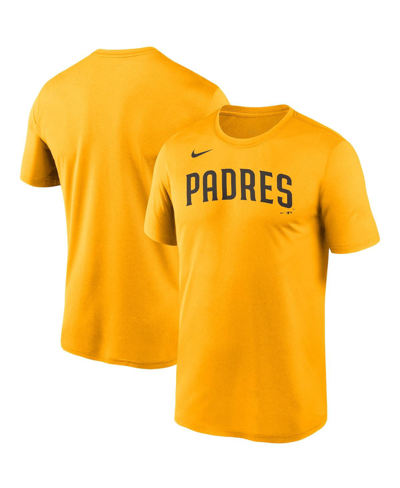 NIKE MEN'S NIKE GOLD SAN DIEGO PADRES WORDMARK LEGEND T-SHIRT