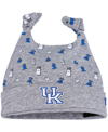 NEW ERA NEWBORN AND INFANT BOYS AND GIRLS NEW ERA HEATHER GRAY KENTUCKY WILDCATS CRITTER CUFFED KNIT HAT