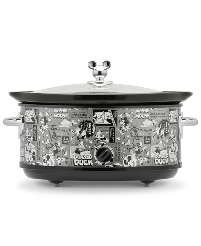 Disney 100 Anniversary 7-qt. Mickey Mouse Slow Cooker In Black