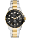 Fossil Blue Two-tone Stainless Steel Bracelet Watch, 42mm In Two-tone
