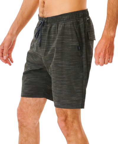 Rip Curl Men's Boardwalk Jackson Volley Drawstrings Shorts In Black