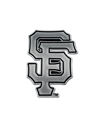 Wincraft San Francisco Giants Team Chrome Car Emblem In Gray
