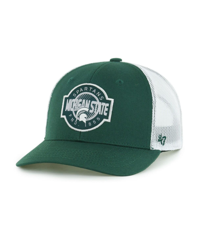 47 Brand Kids' Big Boys And Girls ' Green Michigan State Spartans Scramble Trucker Adjustable Hat