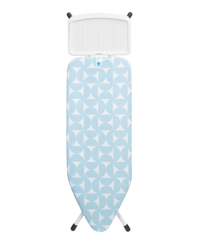 Brabantia Ironing Board C, 49 X 18", 124 X 45 Centimeter With Solid Steam Unit Holder, 1" 25 Millimeter And Wh In Fresh Breeze