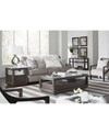 Macy's Tivie Living Room Collection In Basalt Gray