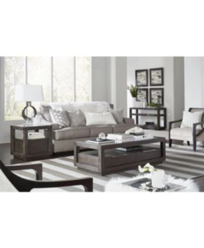 Macy's Tivie Living Room Collection In Basalt Gray