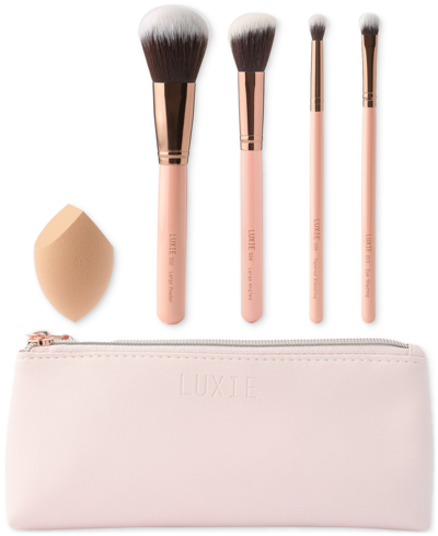 Luxie 6-pc. Getaway Makeup Brush Travel Set In Pink