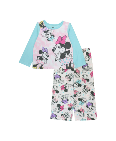 Minnie Mouse Kids' Toddler Girls Long Sleeve Pajama Set, 2 Piece In Assorted