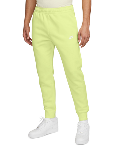 Nike Men's Sportswear Club Fleece Joggers In Luminous Green