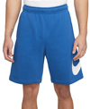 Nike Club Fleece Shorts In Game Royal,white,white