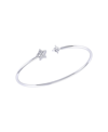 LUVMYJEWELRY STARRY NIGHT DESIGN STERLING SILVER DIAMOND ADJUSTABLE WOMEN CUFF