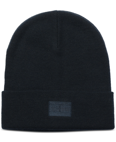 Tommy Hilfiger Men's Ghost Logo Embroidered Beanie In Desert Sky