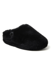 Dearfoams Fireside By  Women's Maryboro Genuine Shearling Platform Clog Slipper In Black