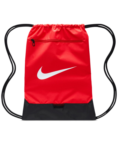 Nike Men's Brasilia 9.5 Training Gym Sack (18l) In Red
