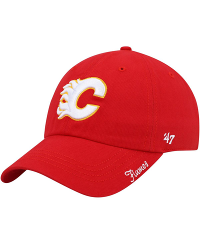 47 Brand Women's ' Red Calgary Flames Team Miata Clean Up Adjustable Hat