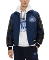 Hugo Boss Boss X Nfl Water-repellent Bomber Jacket With Collaborative Branding In Dark Blue
