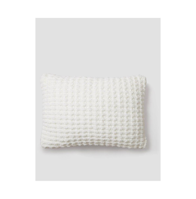 Sunday Citizen Snug Waffle Decorative Pillow, 12" X 18" In Off White