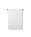 Cassadecor Bowery Stripe Cotton Hand Towel, 18" X 30" In White,tan