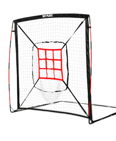 NET PLAYZ BASEBALL NET, KIDS PRACTICE NET, HITTING PITCHING TRAINING AIDS, PORTABLE, 5' X 5'