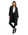 Belle & Bloom Publisher Double-breasted Wool Blend Coat - Black