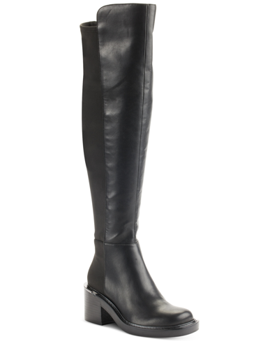 Dkny Dina Zip Dress Boots In Black