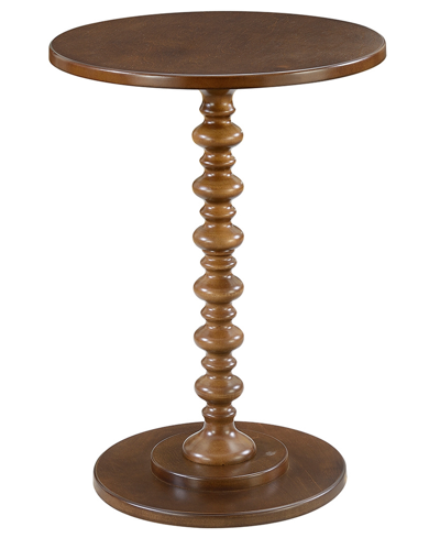 Convenience Concepts 17.75" Medium-density Fiberboard Palm Beach Spindle Table In Espresso