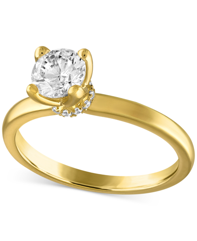 Alethea Certified Diamond Solitaire Engagement Ring (3/4 Ct. T.w.) In 14k Gold Featuring Diamonds With The D In Yellow Gold