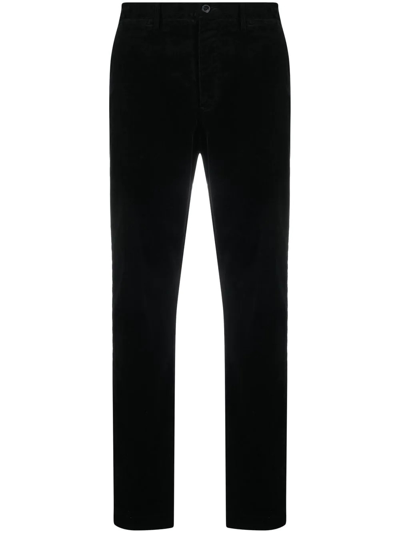 Polo Ralph Lauren Newport Corduroy Straight-leg Trousers In Black