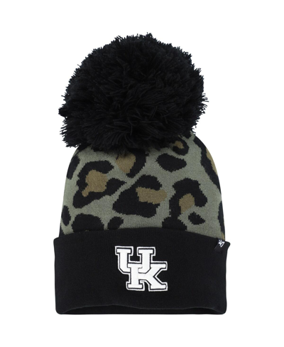 47 Brand Women's ' Hunter Green Kentucky Wildcats Bagheera Cuffed Knit Hat With Pom