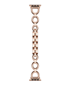 Posh Tech Unisex Journey Square Link Stainless Steel Band For Apple Watch Size- 42mm, 44mm, 45mm, 49mm In Rose Gold