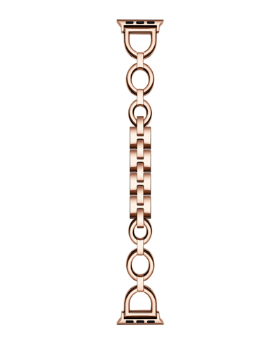 Posh Tech Unisex Colette Stainless Steel Band For Apple Watch Size- 38mm, 40mm, 41mm In Rose Gold