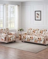 GREENLAND HOME FASHIONS SOMERSET REVERSIBLE FLORAL GINGHAM FURNITURE PROTECTOR COLLECTION