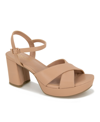 Kenneth Cole Reaction Women's Reeva Criss-cross Platform Dress Sandals In Nude