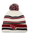 47 Brand Big Boys And Girls ' Cream Arizona Cardinals Driftway Cuffed Knit Hat With Pom In Cream
