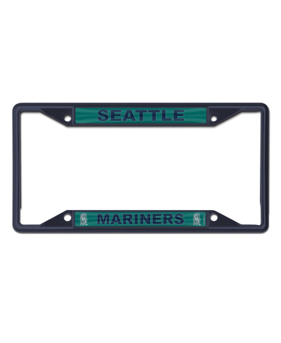 Wincraft Seattle Mariners Chrome Color License Plate Frame In Navy