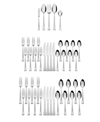 INTERNATIONAL SILVER FULTON SATIN 18.0 STAINLESS STEEL 51 PIECE FLATWARE SET, SERVICE FOR 8