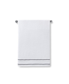 Cassadecor Bowery Stripe Cotton Wash Towel, 13" X 13" In White,gray