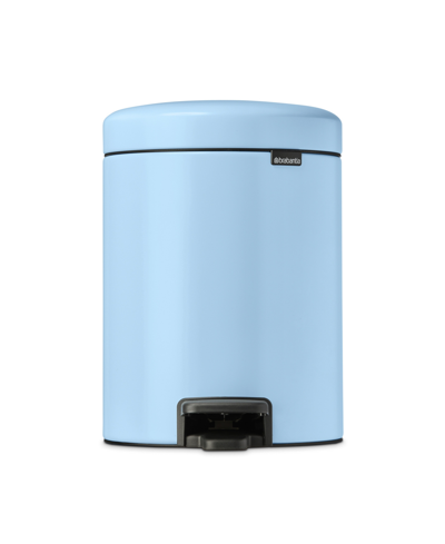 Brabantia New Icon Step On Trash Can, 1.3 Gallon, 5 Liter In Dreamy Blue