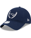 New Era Navy New England Patriots Leaves 9twenty Adjustable Hat In Navy