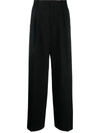 Lanvin Wide-leg Trousers In Black