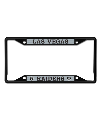 Wincraft Las Vegas Raiders Chrome Color License Plate Frame In Black