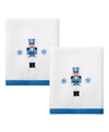 Avanti Nutcracker Trellis Cotton 2 Pack Hand Towel, 16" X 30" In White