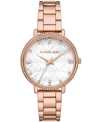 Michael Kors Women's Pyper Rose Goldtone Stainless Steel & Crystal Bracelet Watch In Rose Gold- Tone