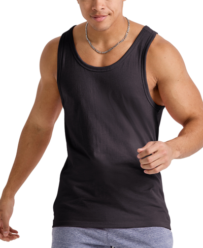 Alternative Apparel Men's Hanes Originals Cotton Tank Top In Black