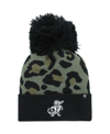 47 BRAND WOMEN'S '47 BRAND HUNTER GREEN FLORIDA GATORS BAGHEERA CUFFED KNIT HAT WITH POM