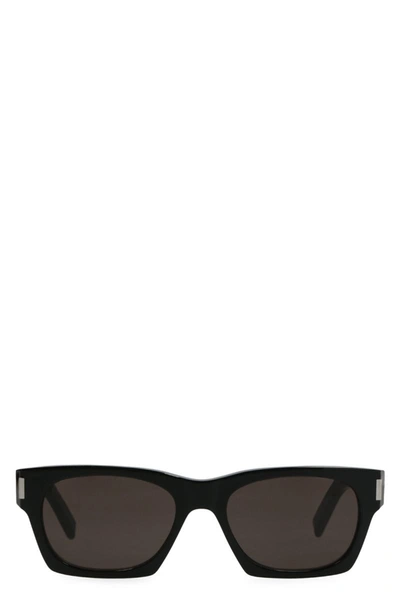 Saint Laurent Sl 402 Rectangular Frame Sunglasses In Black