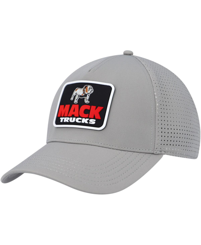American Needle Men's  Gray Mack Trucks Super Tech Valin Trucker Snapback Hat